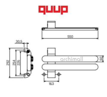 Quup Rifle 2 Dilim Inox Alüminyum Havlupan