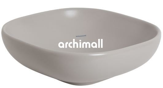 Alya 41x41cm Tezgahüstü Lavabo Mat Gri