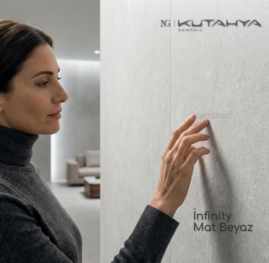 Kütahya Seramik 60x120 infinity mat beyaz porselen karo