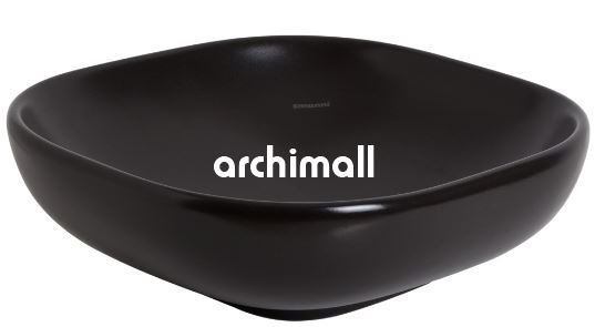 Alya 41x41cm Tezgahüstü Lavabo Mat Siyah