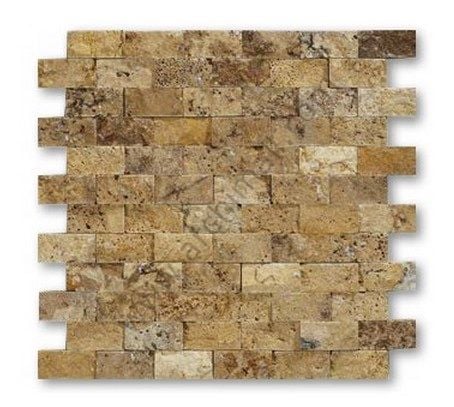 Delta Doğaltaş Sarı 23x48 mm Patlatma Mozaik