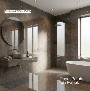 Kütahya 60x120 Royal Pulpis Gri Parlak Nano