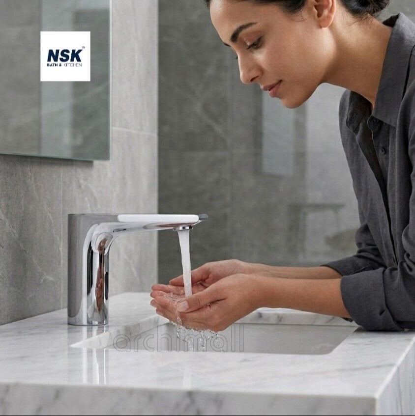 NSK Fotoselli Lavabo Bataryası Çift Su Girişli