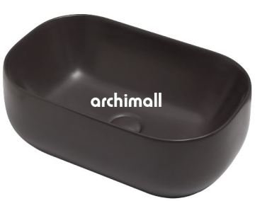 Niv XH 58x37 cm Tezgahüstü Lavabo Mat Antrasit