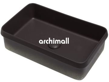 Lyra 60x37cm Gömme Lavabo Mat Antrasit