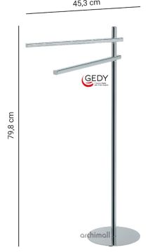 Gedy Circe Ayaklı Havluluk Krom