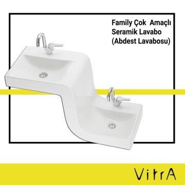 Vitra Family Çok Amaçlı Seramik Abdest Lavabosu