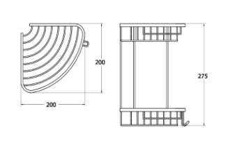 Csk Banyo 20x20 Deniz İkili Süngerlik Krom OL2713