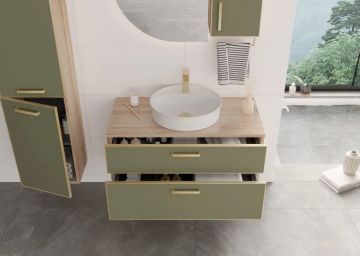Orka Salerno 76 cm Asma Banyo Dolabı