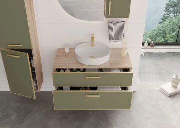 Orka Salerno 96 cm Asma Banyo Dolabı