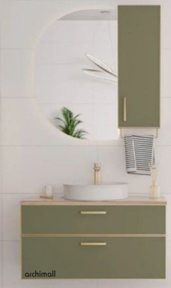 Orka Salerno 96 cm Asma Banyo Dolabı