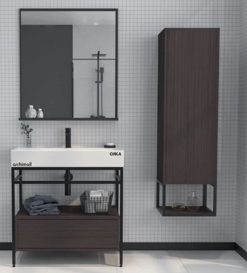 Orka Vegas 80 cm Banyo Dolabı
