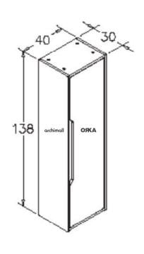 Orka Galia Boy Dolabı