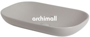 Alya 65x41cm Tezgahüstü Lavabo Mat Gri