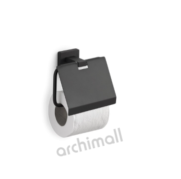 Gedy Atena Kapalı Tuvalet Kağıtlık Mat Siyah