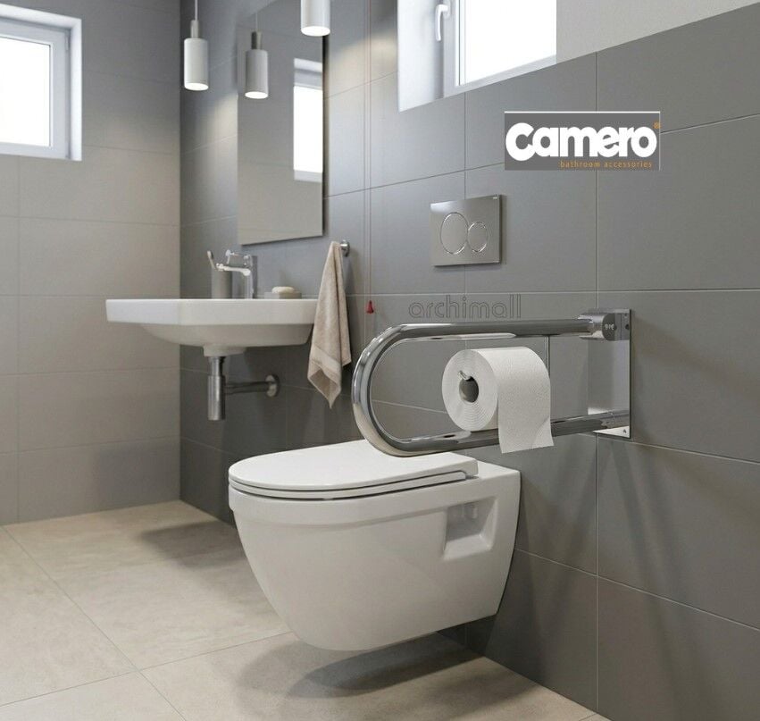 Camero Paslanmaz Mafsallı Engelli Kağıtlıklı Tutunma Barı