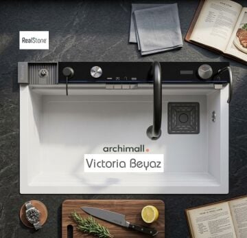 Real Stone Victoria Granit Akıllı Evye Seti