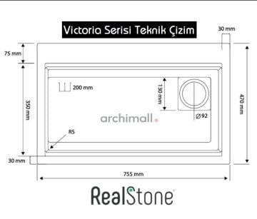 Real Stone Victoria Granit Akıllı Evye Seti