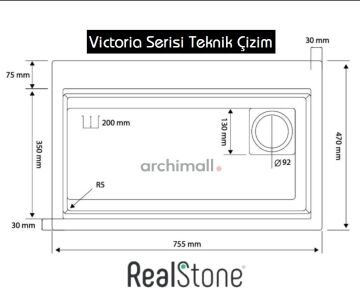Real Stone Victoria Granit Akıllı Evye Seti