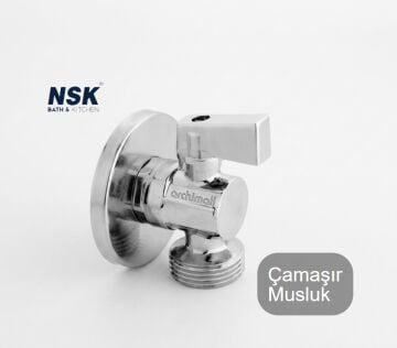 Nsk Armatür Çamaşır Musluk Kromajlı