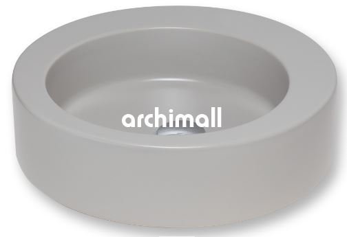 Merga48cm Tezgahüstü Lavabo Mat Gri