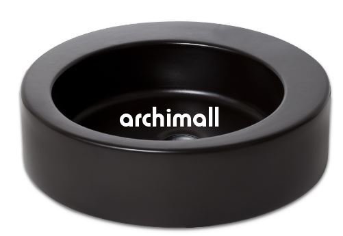 Merga48cm Tezgahüstü Lavabo Mat Siyah