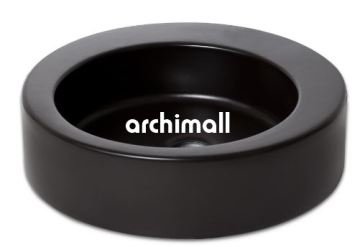 Merga48cm Tezgahüstü Lavabo Mat Siyah