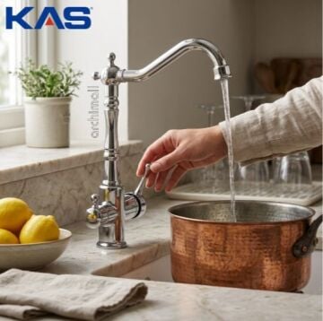 Kas Antik Arıtmalı Evye Bataryası Krom