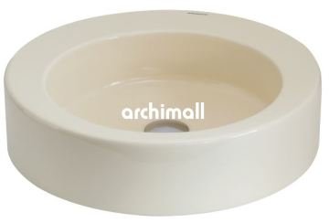 Merga48cm Tezgahüstü Lavabo Mat Vanilya