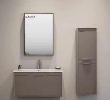 Orka Clay 80 cm Tek Çekmeceli Asma Banyo Dolabı