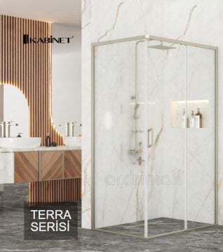Kabinet Terra Serisi 80x120 cm Duş Kabini