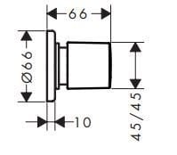 Hansgrohe Sıva Üstü Ankastre Stop Valf