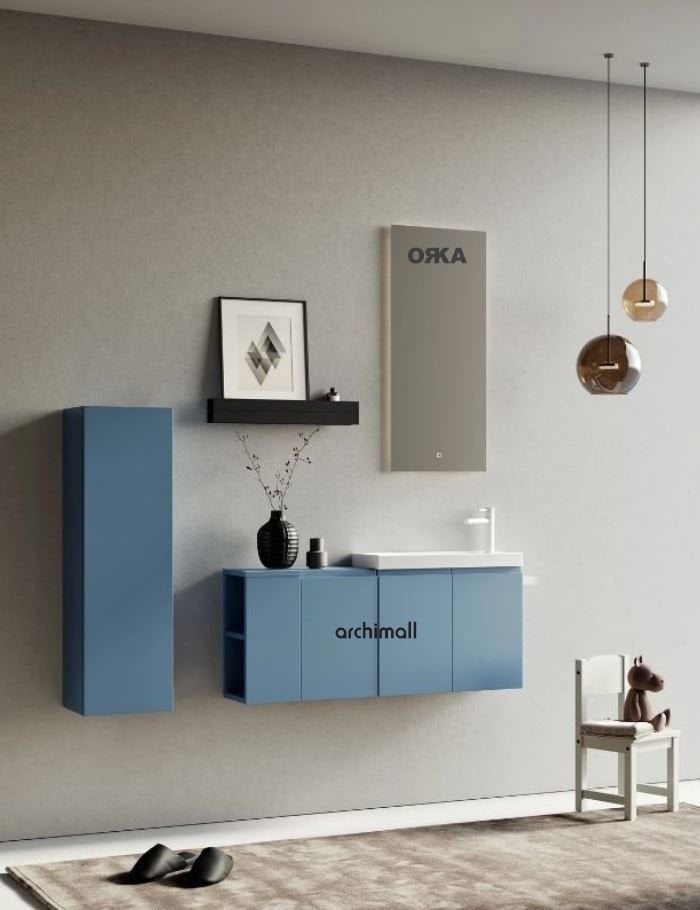 Orka Ferla 80 cm Asma Banyo Dolabı