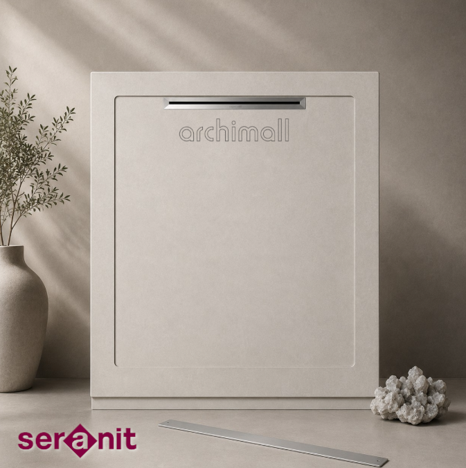 Aquanit 90x90 Slope Alba Beyaz Porselen Duş Karosu