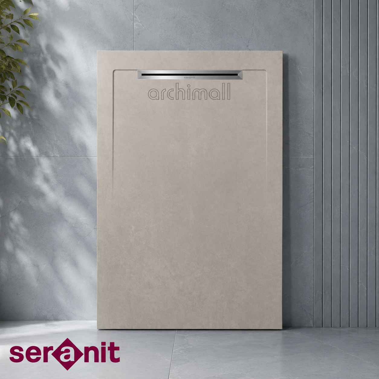 Aquanit 80x120 Slope Alba Beyaz Porselen Duş Karosu
