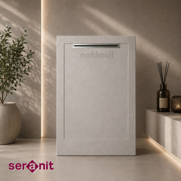 Aquanit 80X120 Slope Arc Gri Porselen Duş Karosu