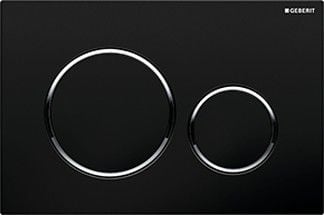 Geberit Sigma 20 Kumanda Kapağı Siyah-Parlak-Siyah