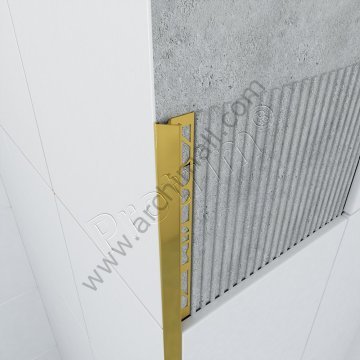 Protrim Pro-Angle 12.5 mm Alüminyum Çıta Parlak Krom