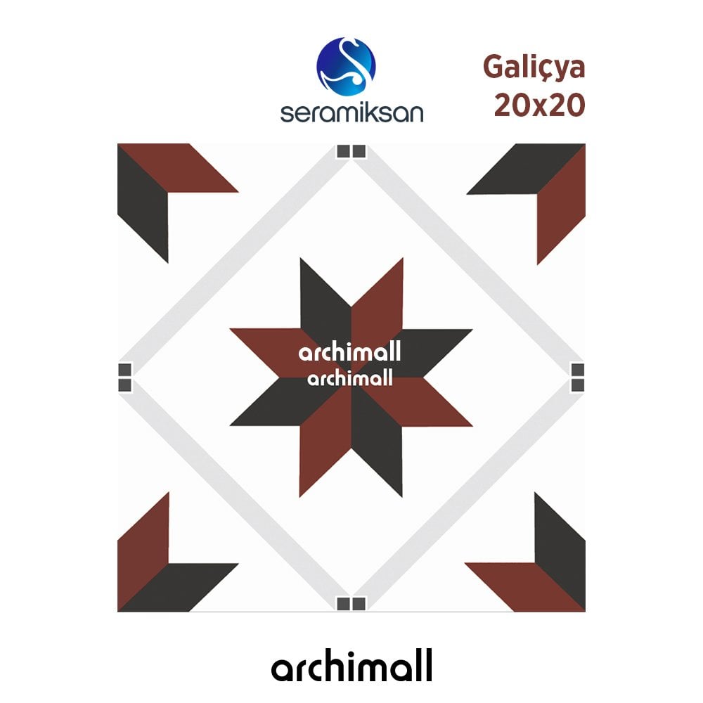 Seramiksan Galiçya Çini Seramik 20X20