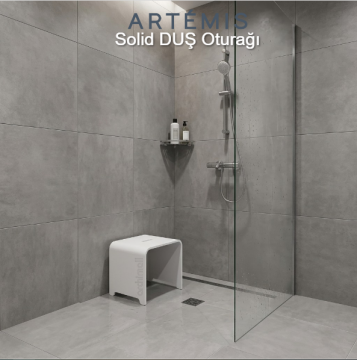 Artemis Solid Duş Oturağı Beyaz