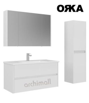 Orka Arno 100 cm Çekmeceli Asma Banyo Dolabı