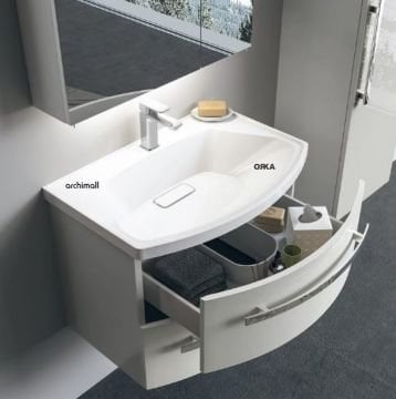 Orka Urla 70 cm Asma Banyo Dolabı