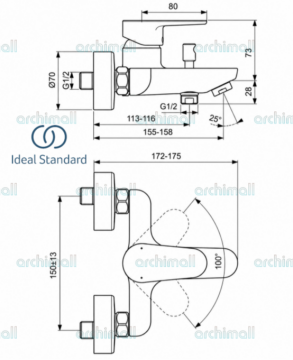 İdeal Standard Cerafine O Banyo Bataryası