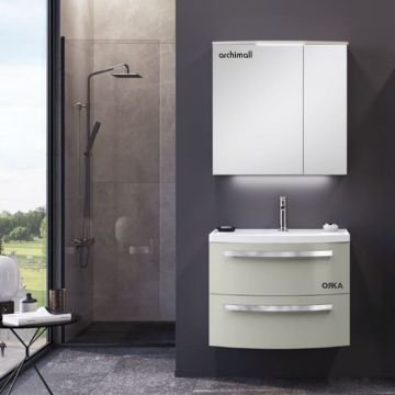 Orka Urla 90 cm Asma Banyo Dolabı