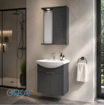Orka Purus 55 cm Asma Banyo Dolabı