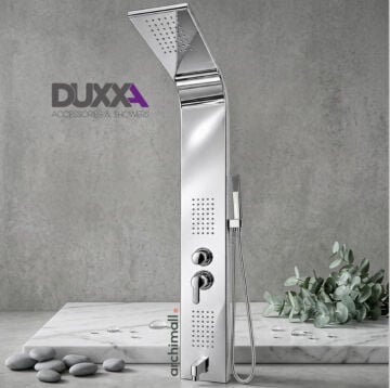 Duxxa Paslanmaz Duş Paneli Parlak Krom