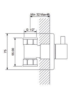 Newarc Maximal Altın Stop Valf 101632G