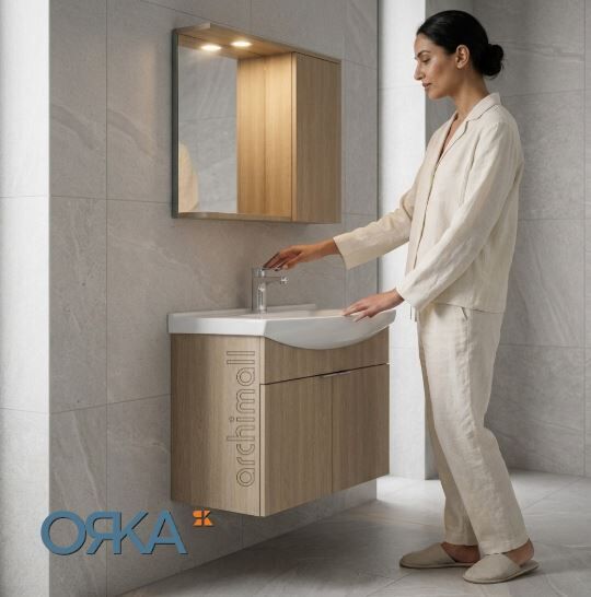 Orka Purus 100 cm Asma Banyo Dolabı