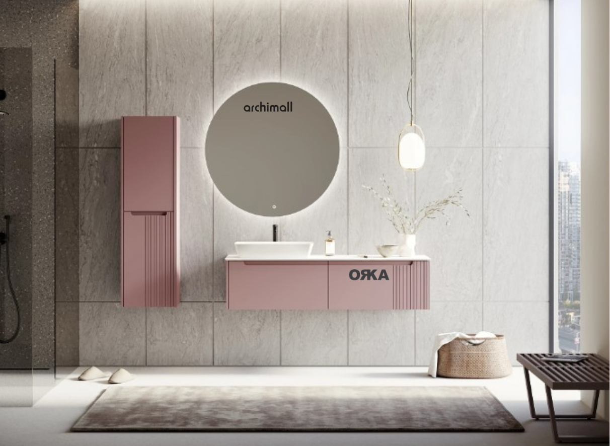 Orka Biella 140 cm Asma Banyo Dolabı