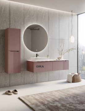 Orka Biella 140 cm Asma Banyo Dolabı